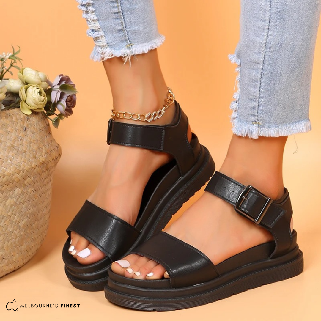 EMBERLYN – LUXURY LEATHER ORTHOPEDIC SANDALS main image 1