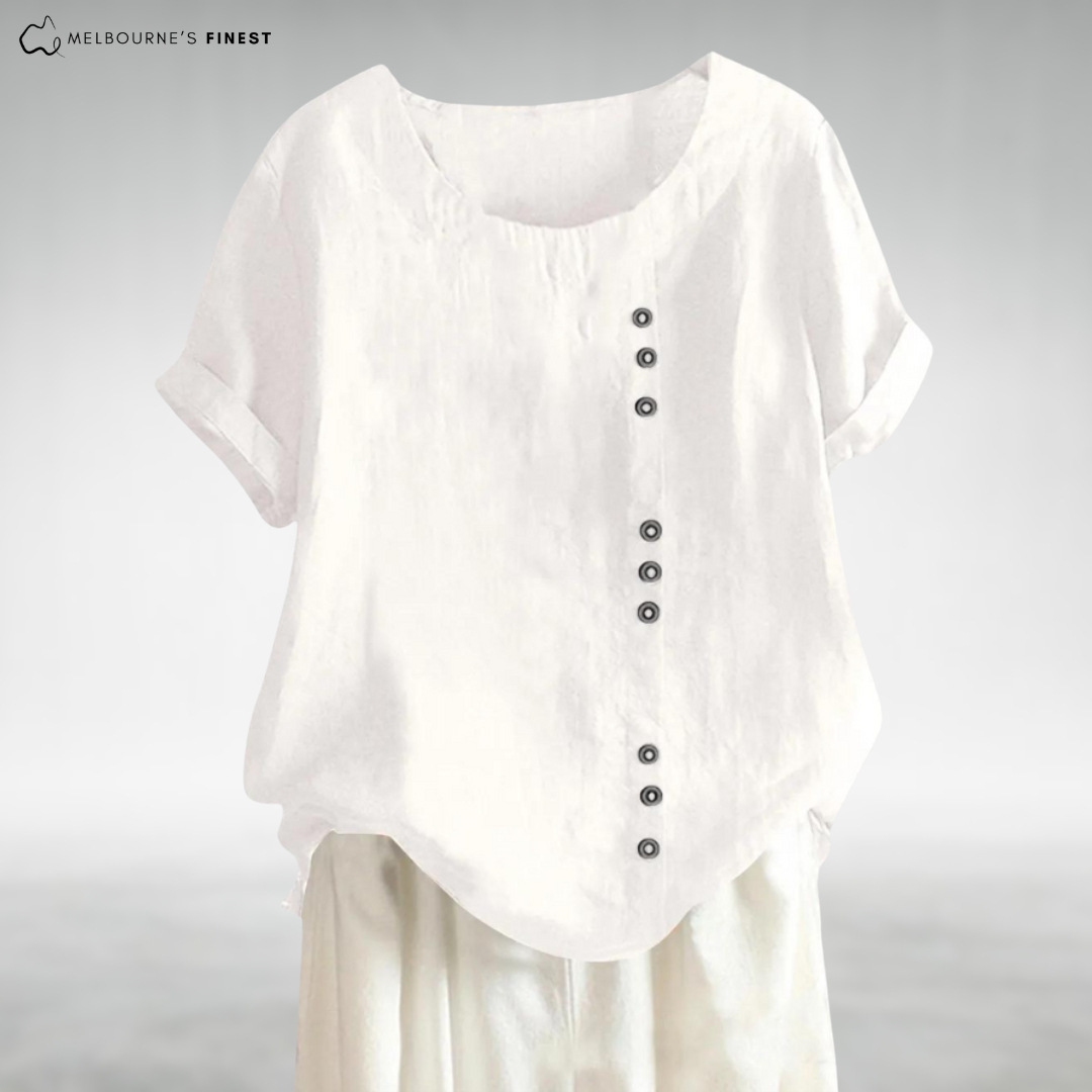 Leonora™ Boho Chic Button Blouse