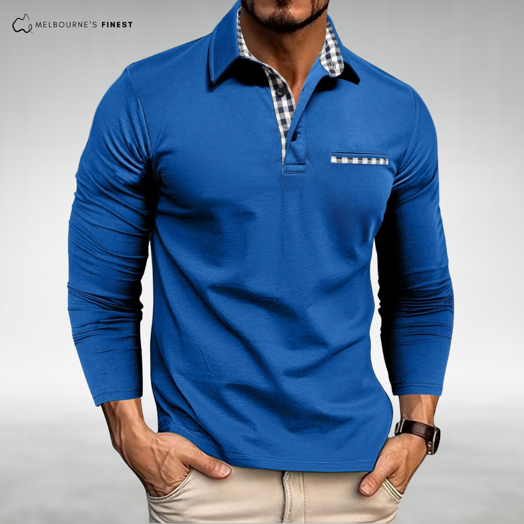 Adam™ Long-Sleeve Polo Shirt