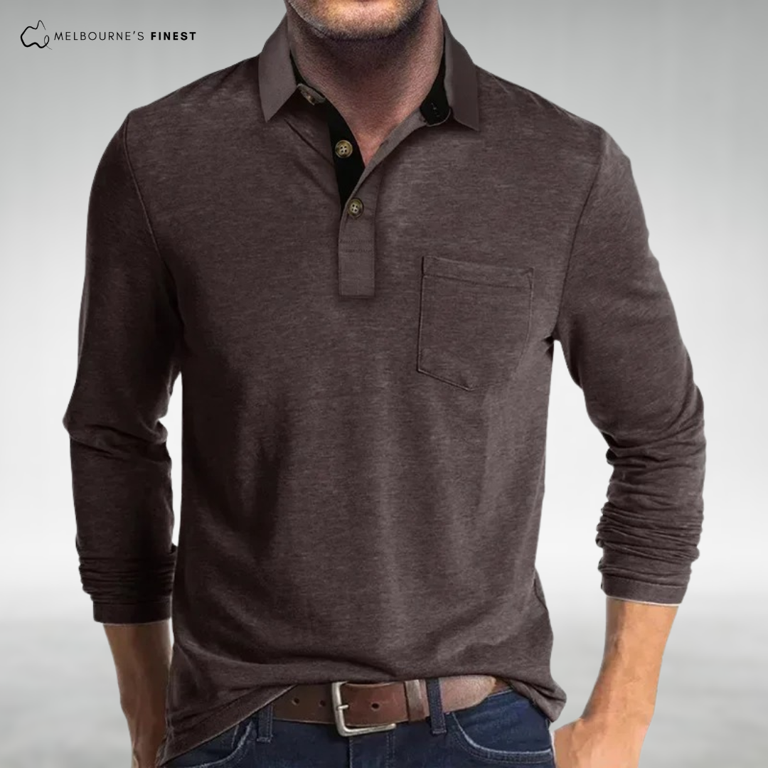 Vince™ Classic Men’s Long Sleeve Polo