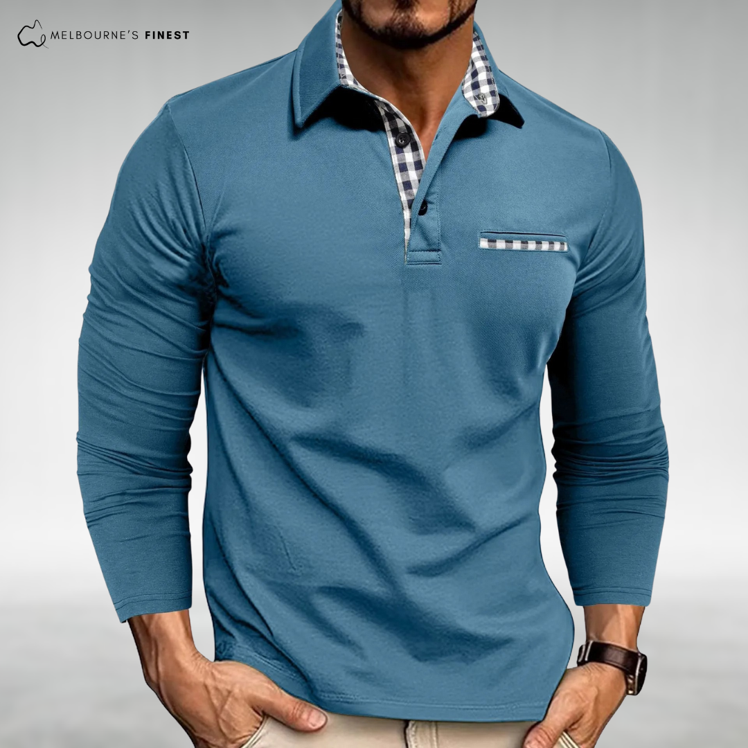 Adam™ Long-Sleeve Polo Shirt