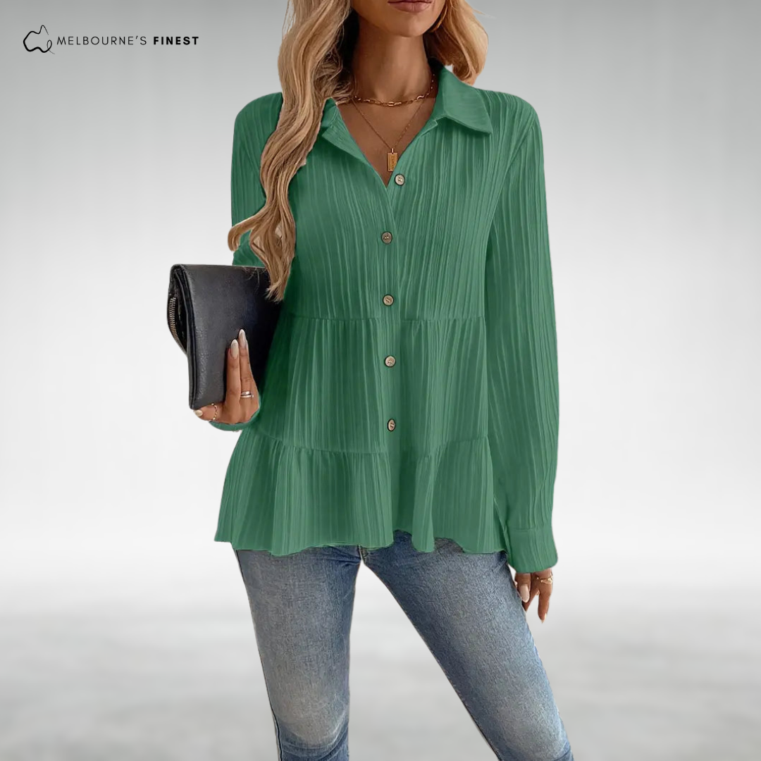 Estelle™ Elegant Button Blouse