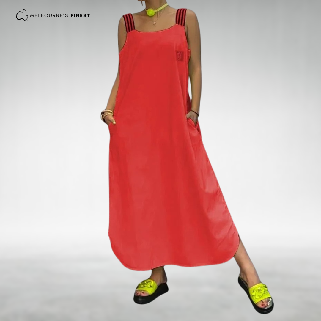 Rosetta™ Elegant Sleeveless Maxi Dress