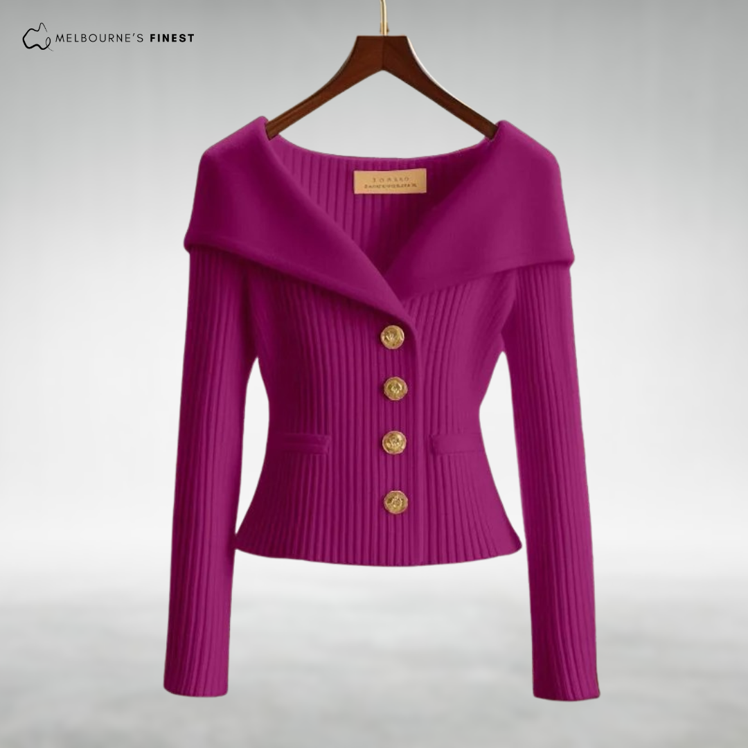 Vicki™ Elegant Button-Up Knit Cardigan