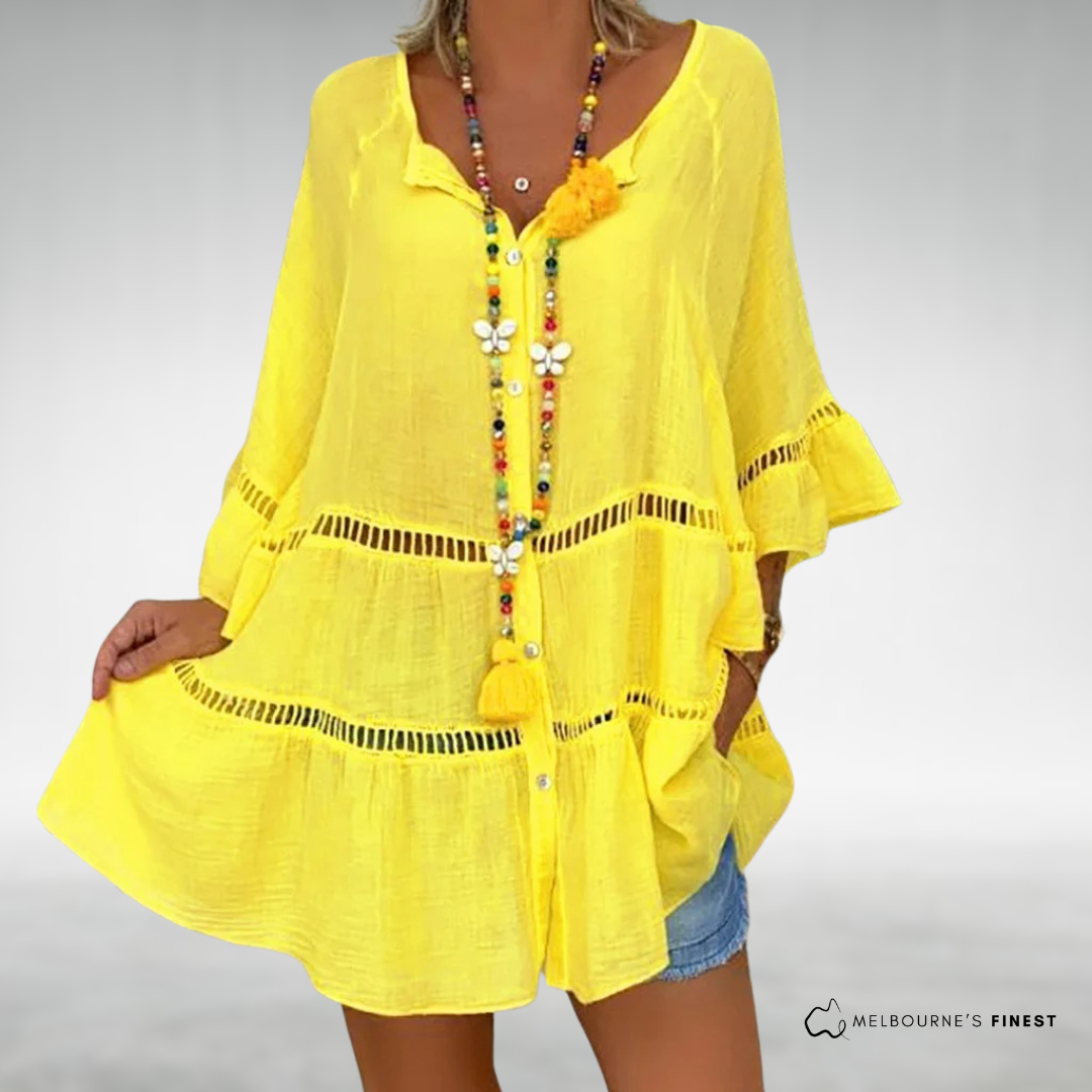 Janna™ Elegant Boho Loose-Fit Shirt