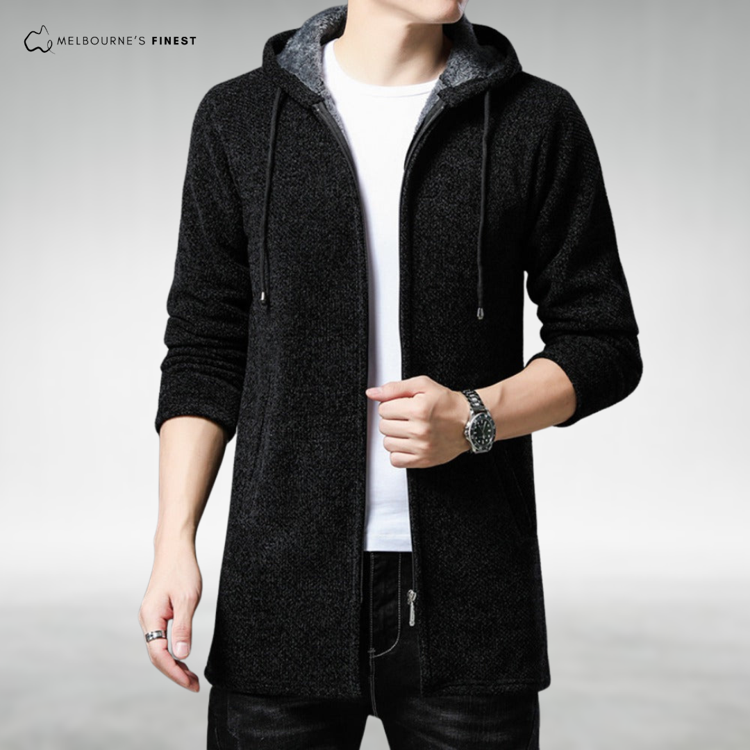 Greg™ Men's Hooded Knit Cardigan