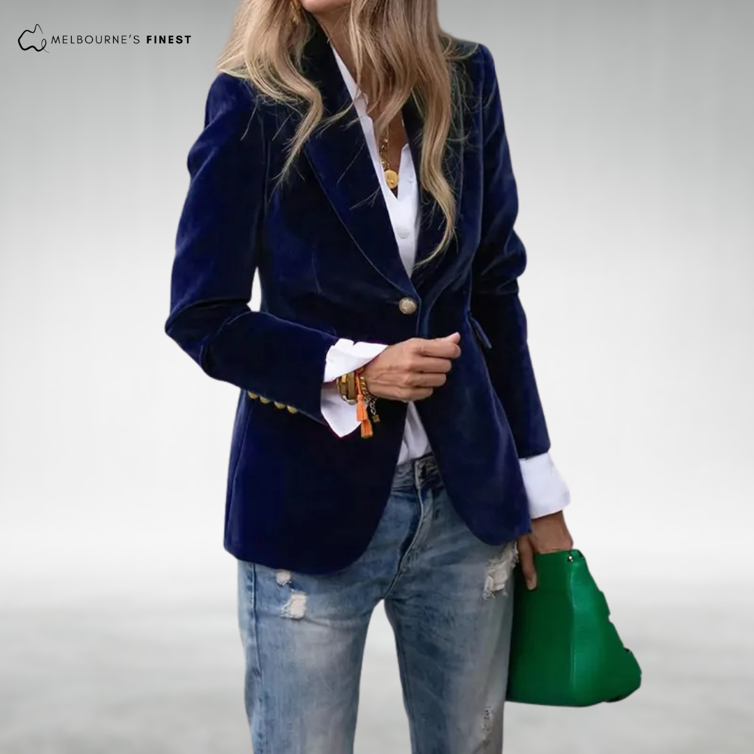 Victoria™ Elegant Velvet Blazer