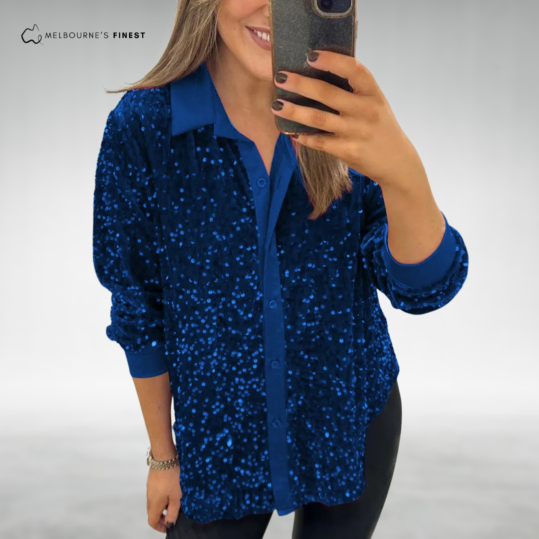 Zelma™ Women's Elegant Sparkle Blouse