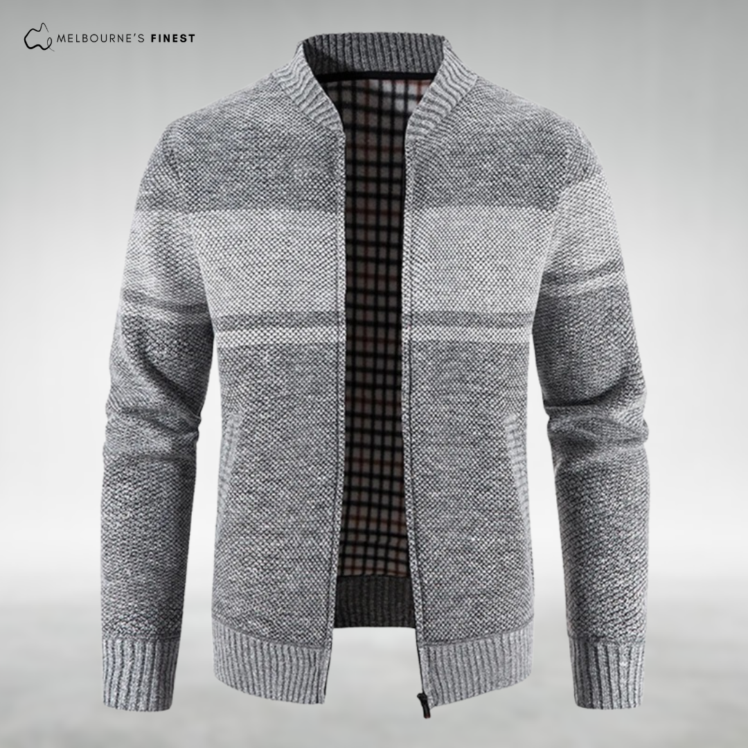 Matteo™ Knitted Zip-Up Cardigan