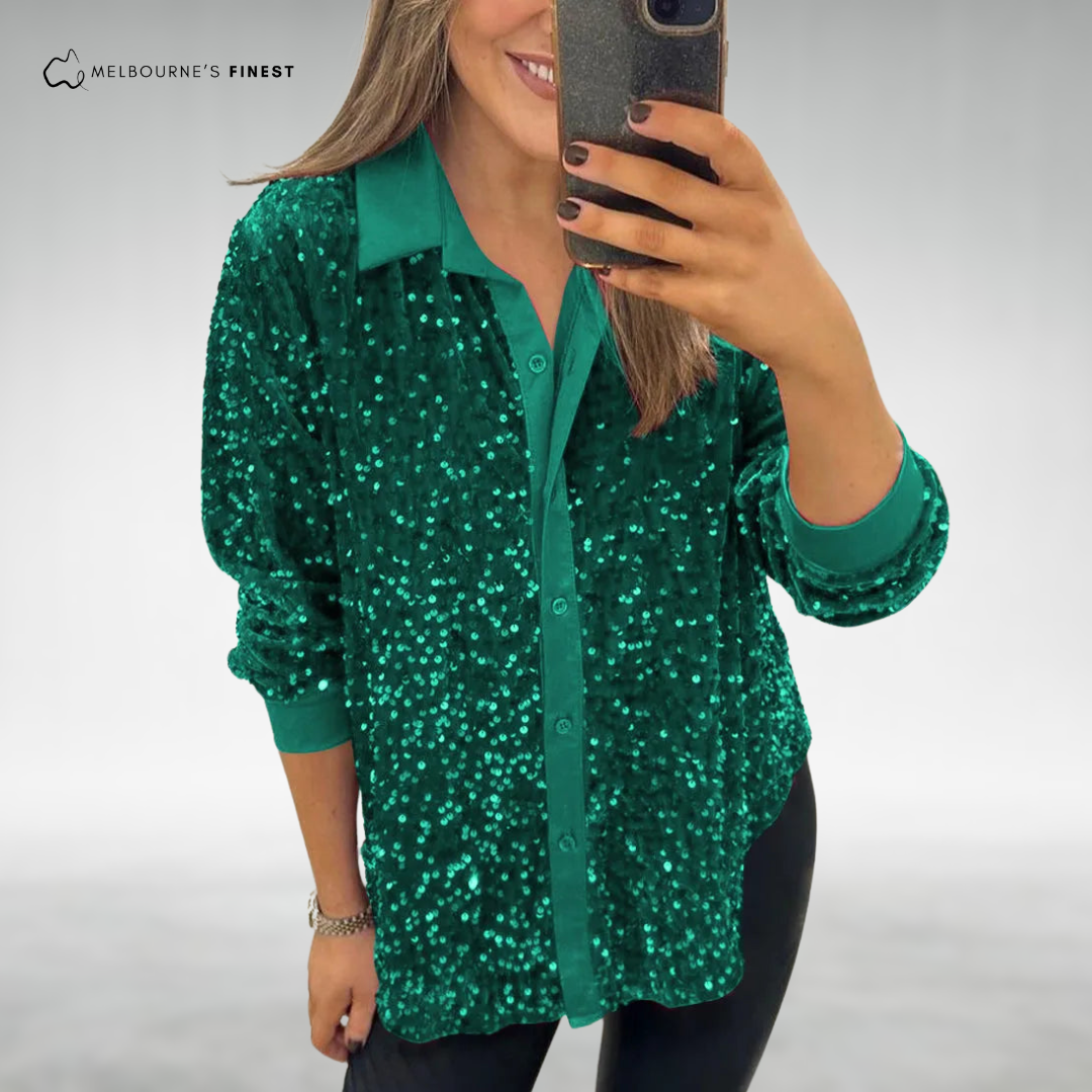 Zelma™ Women's Elegant Sparkle Blouse