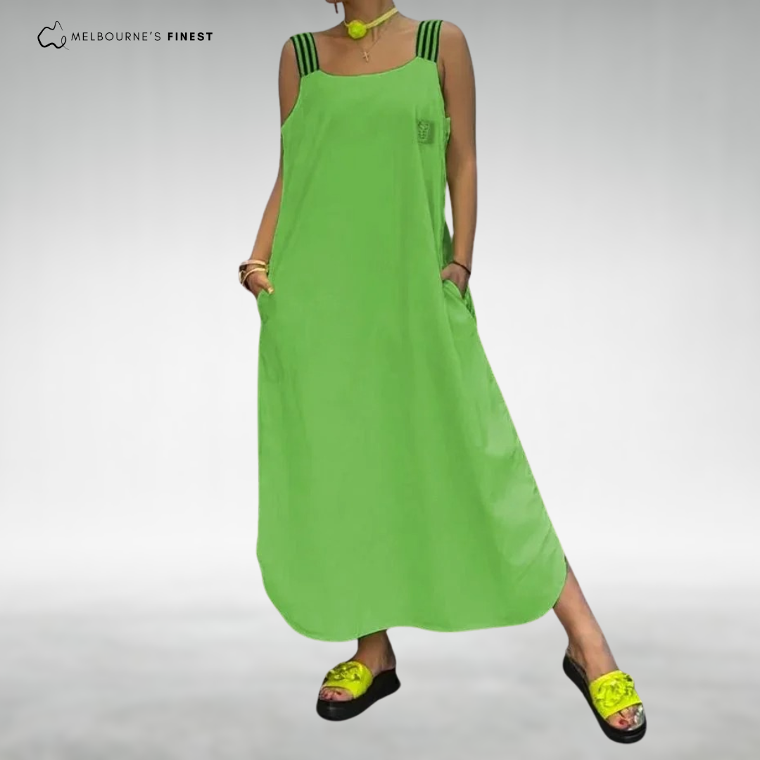 Rosetta™ Elegant Sleeveless Maxi Dress