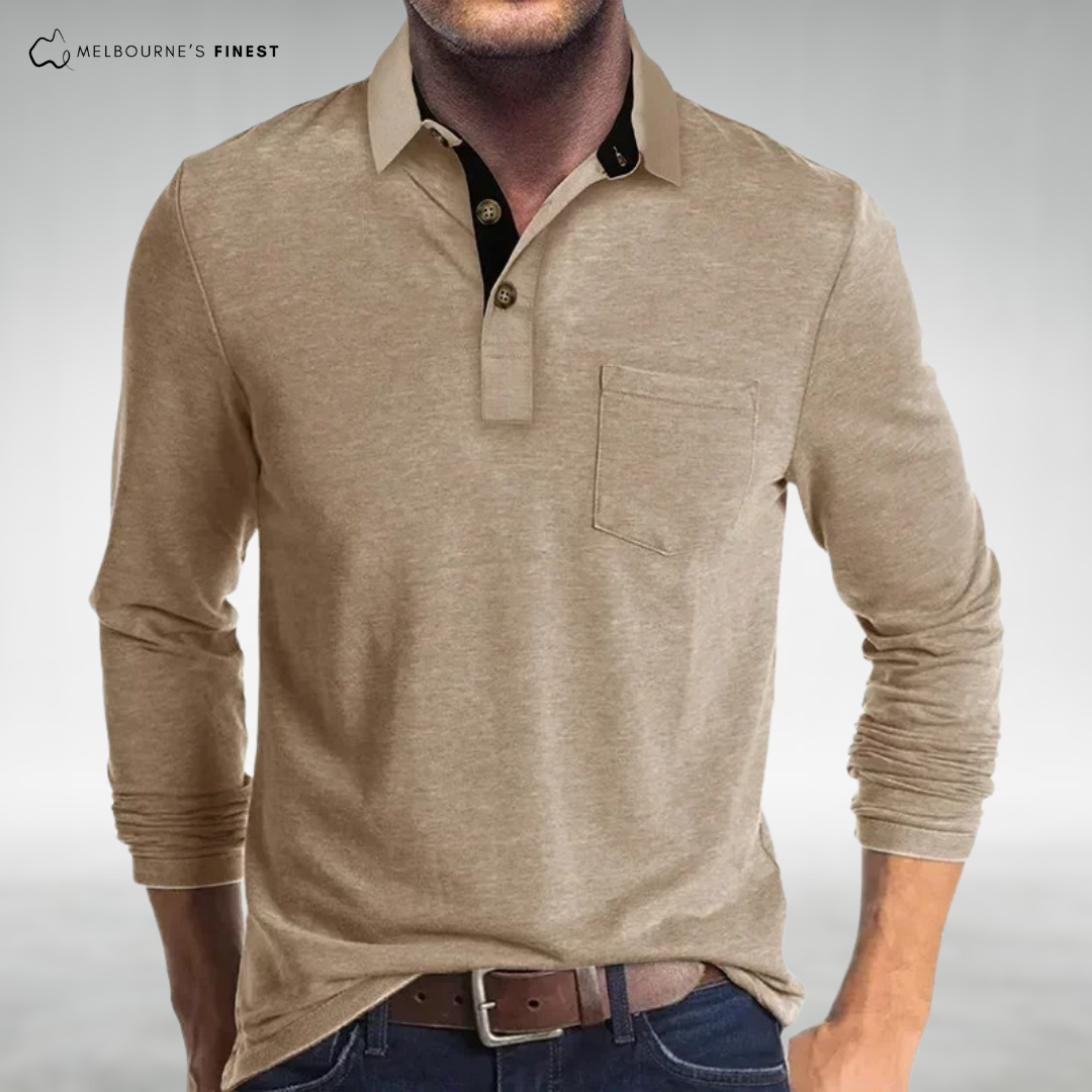 Vince™ Classic Men’s Long Sleeve Polo