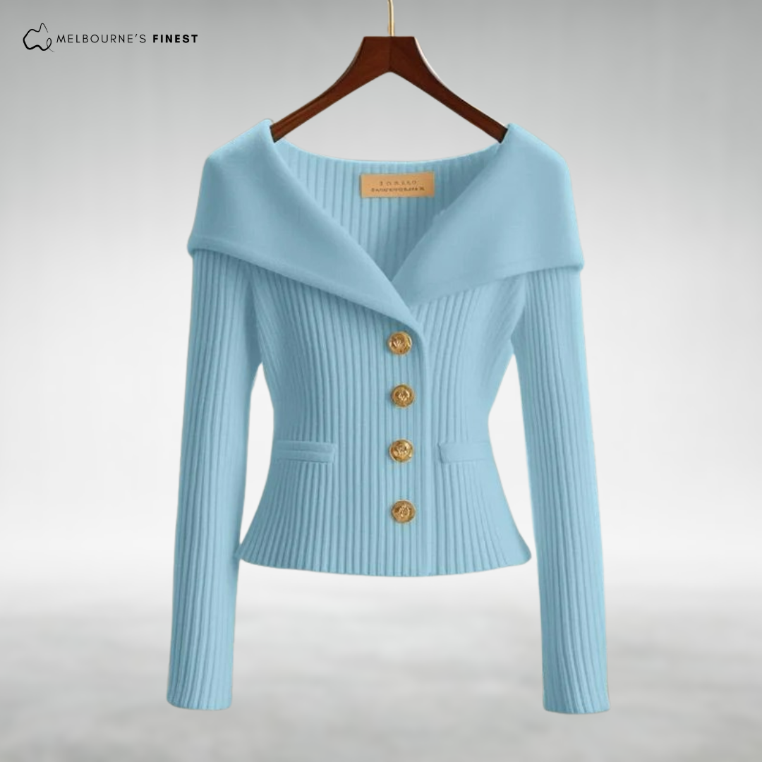 Vicki™ Elegant Button-Up Knit Cardigan