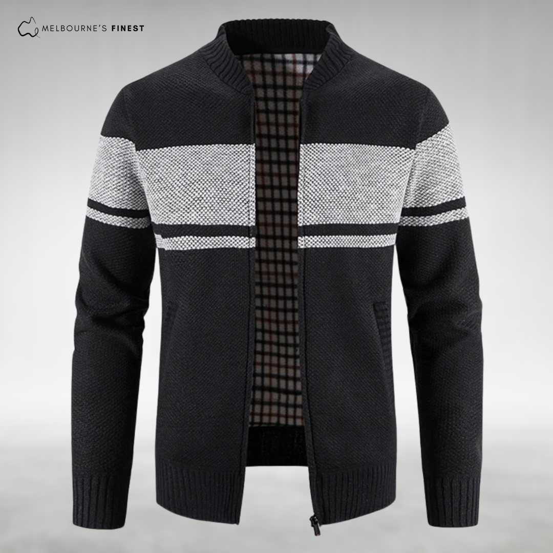 Matteo™ Knitted Zip-Up Cardigan