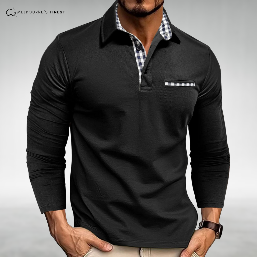 Adam™ Long-Sleeve Polo Shirt
