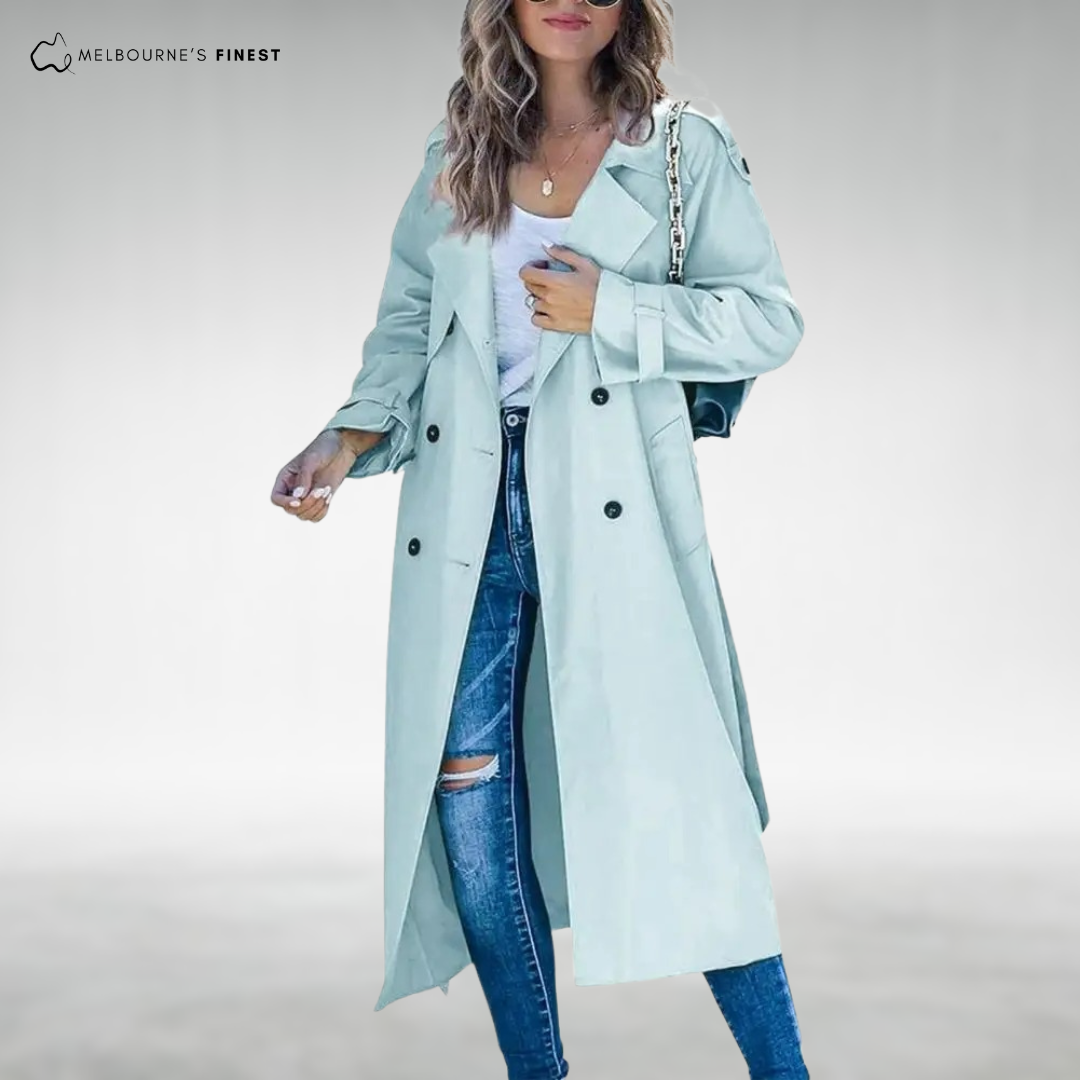 Celeste™ Classic Long Trench Coat