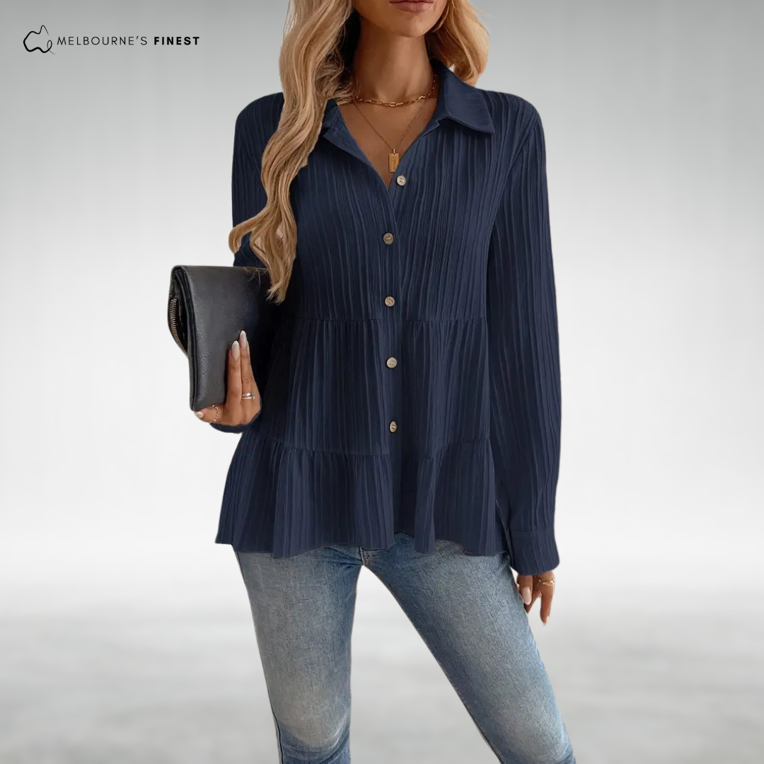 Estelle™ Elegant Button Blouse