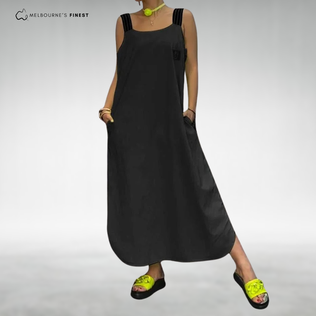 Rosetta™ Elegant Sleeveless Maxi Dress