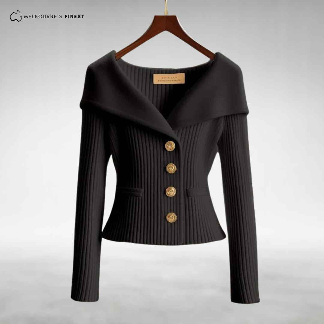 Vicki™ Elegant Button-Up Knit Cardigan
