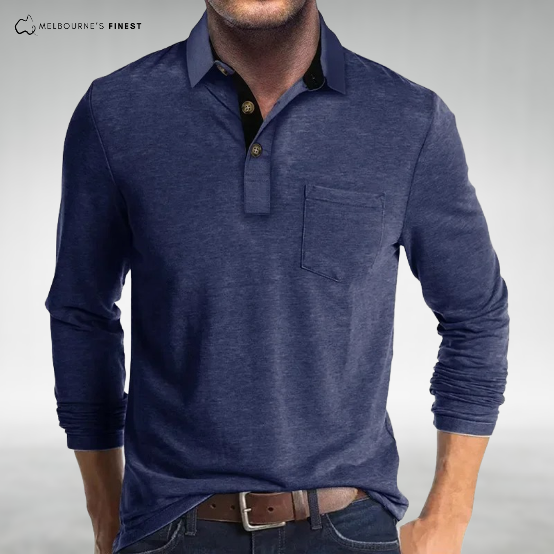 Vince™ Classic Men’s Long Sleeve Polo