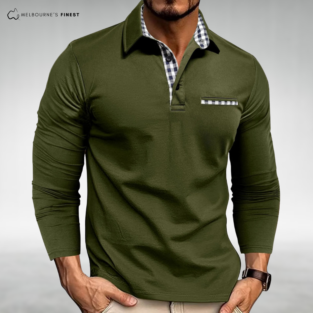 Adam™ Long-Sleeve Polo Shirt