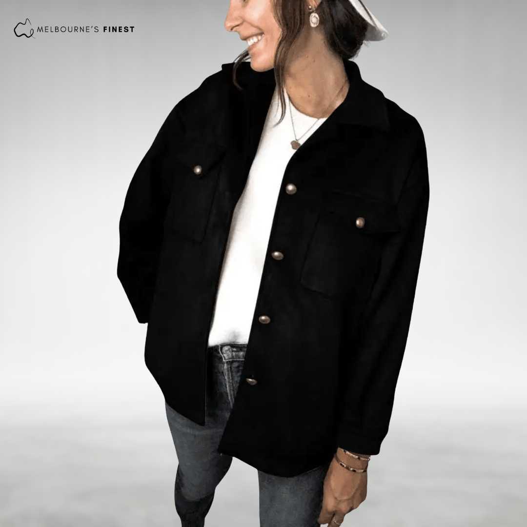 Alicia™ Elegant Button-Up Jacket