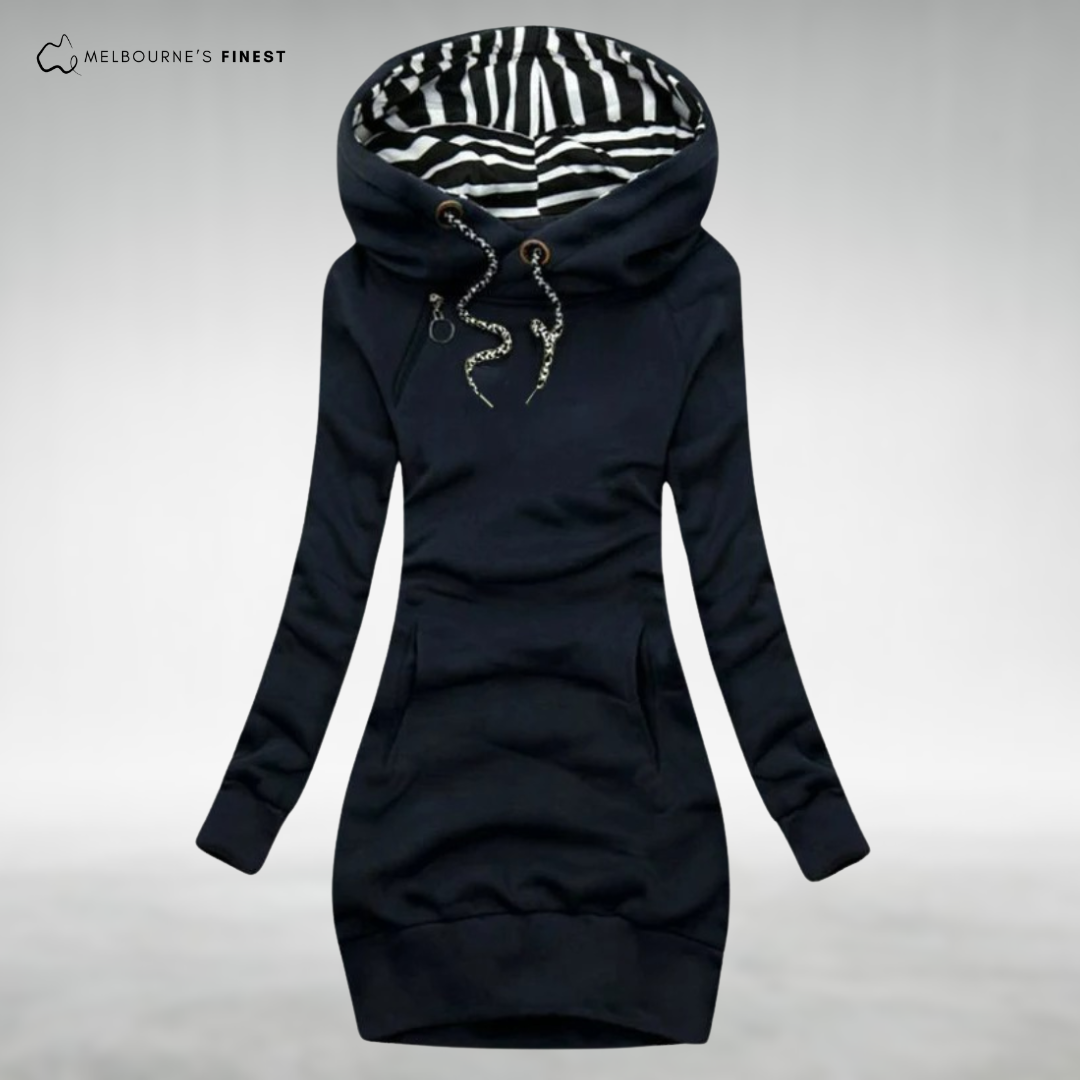 Ceri™ Cosy Hooded Jumper Dress