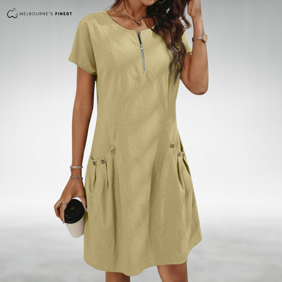 Sophia™ Elegant Zip Dress