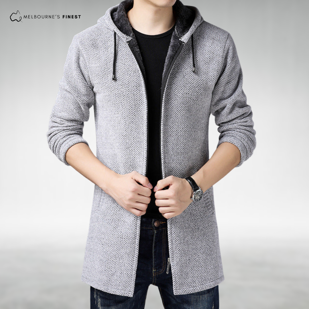 Greg™ Men's Hooded Knit Cardigan