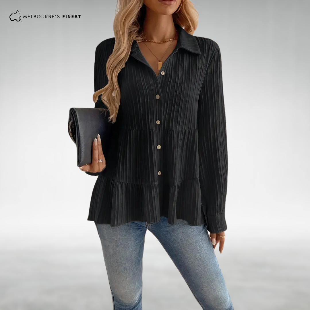 Estelle™ Elegant Button Blouse