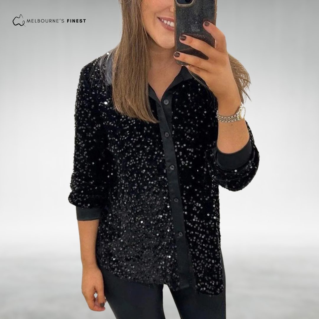 Zelma™ Women's Elegant Sparkle Blouse