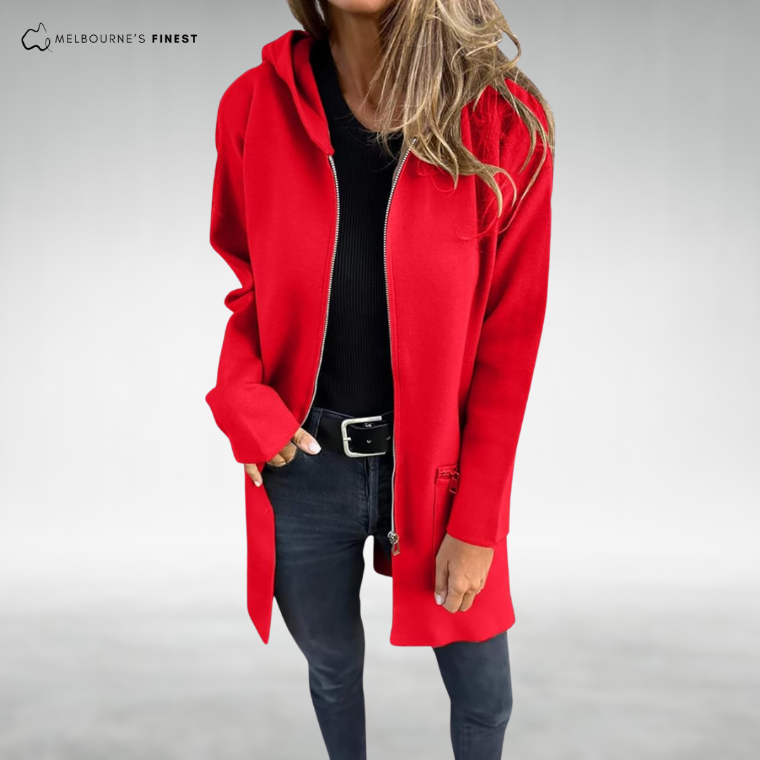 Alexa™ Zip-Up Hooded Cardigan