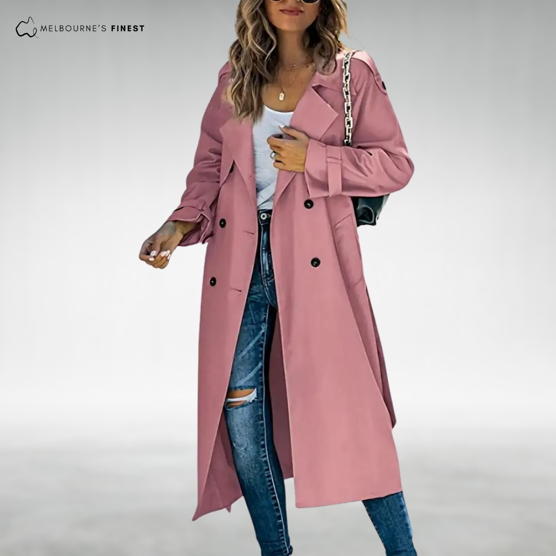 Celeste™ Classic Long Trench Coat