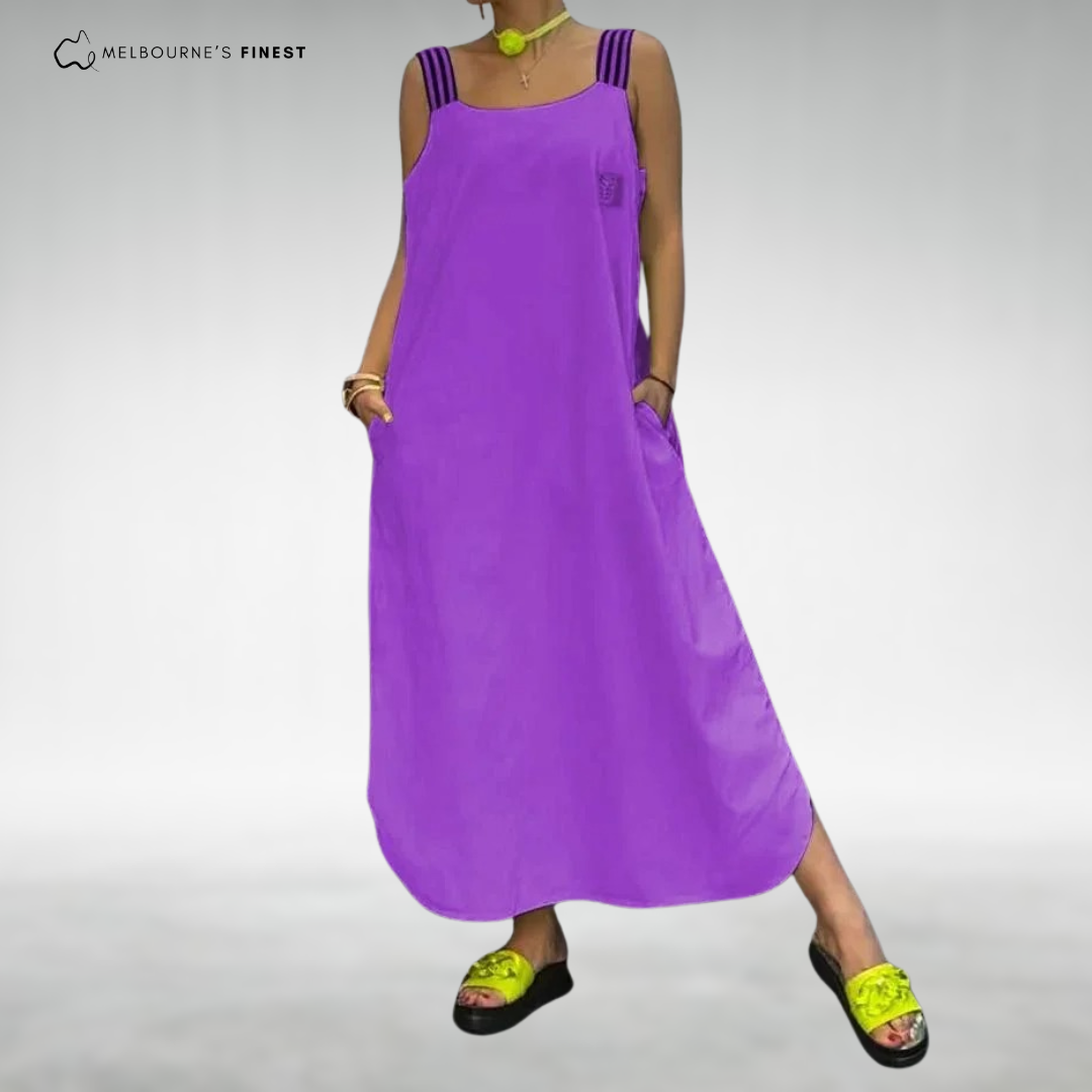 Rosetta™ Elegant Sleeveless Maxi Dress