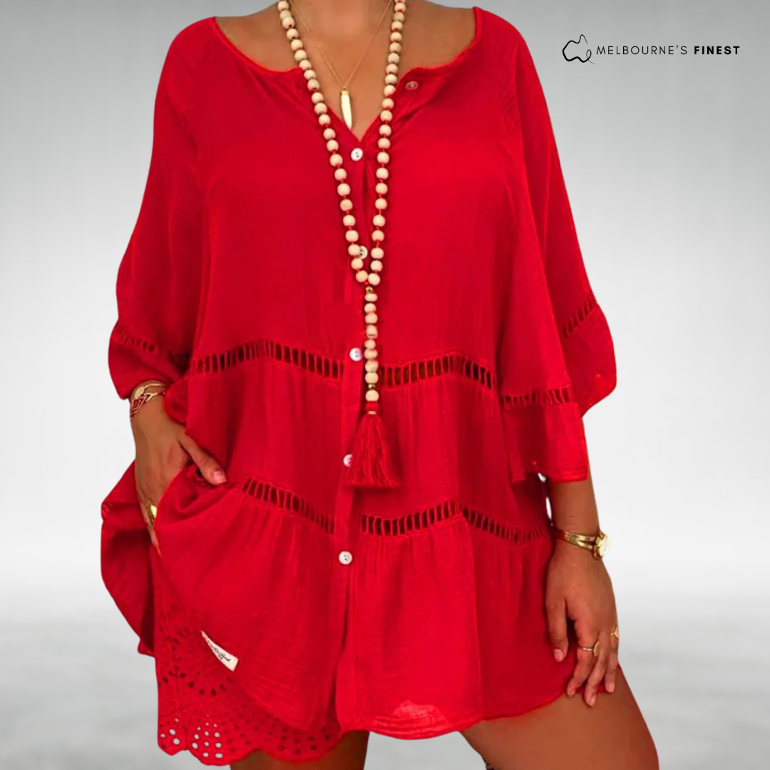 Janna™ Elegant Boho Loose-Fit Shirt