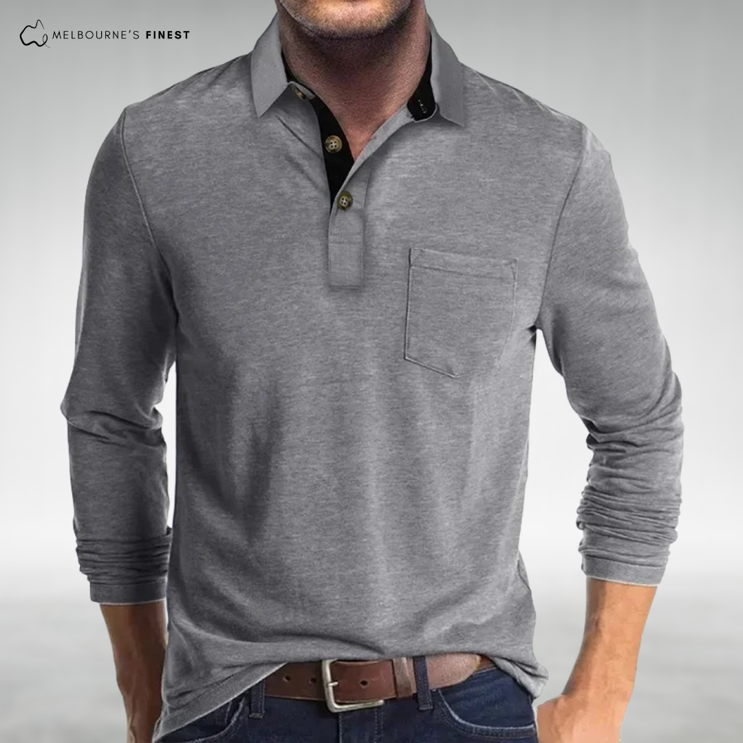 Vince™ Classic Men’s Long Sleeve Polo