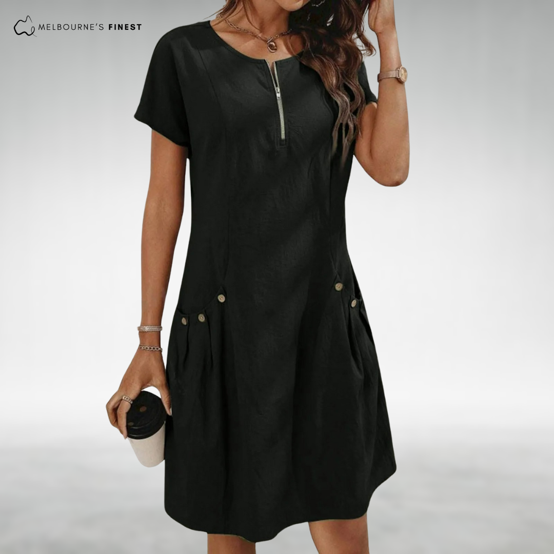 Sophia™ Elegant Zip Dress