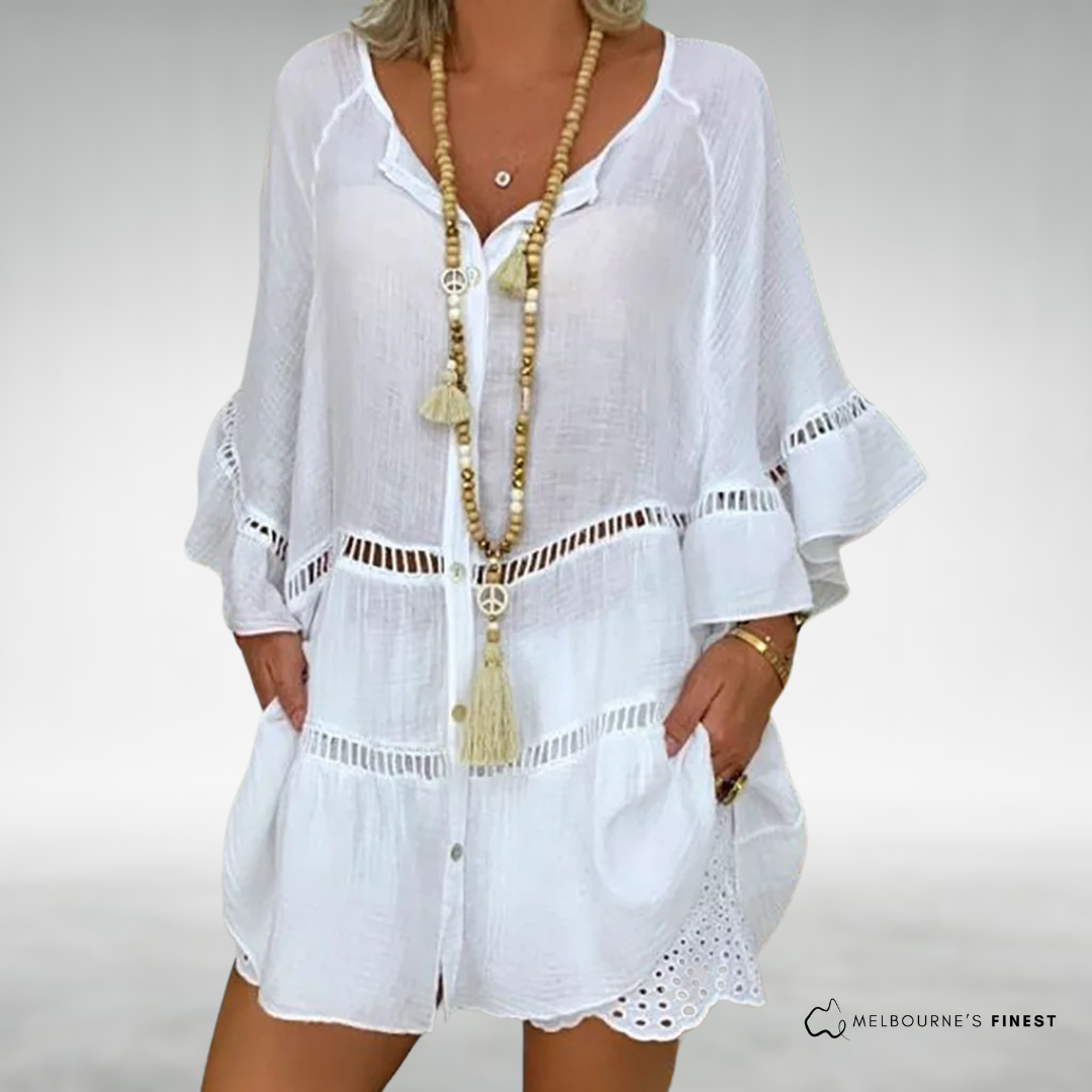 Janna™ Elegant Boho Loose-Fit Shirt