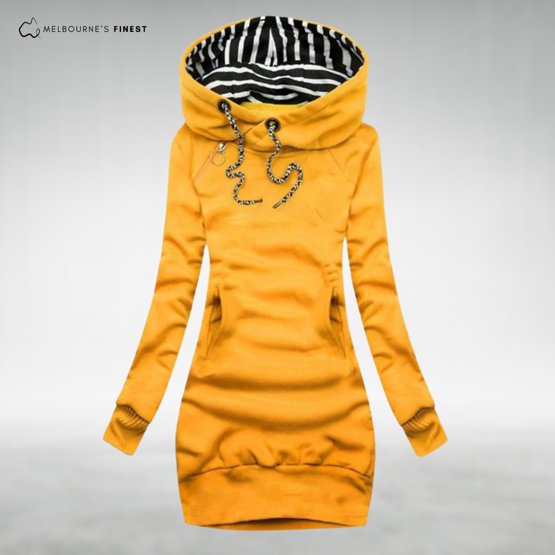 Ceri™ Cosy Hooded Jumper Dress