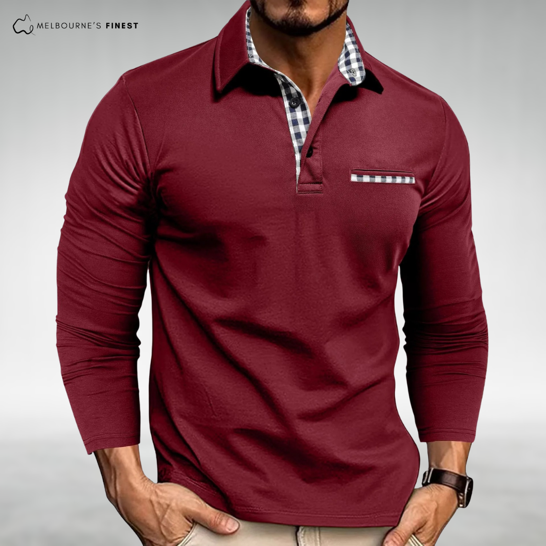 Adam™ Long-Sleeve Polo Shirt