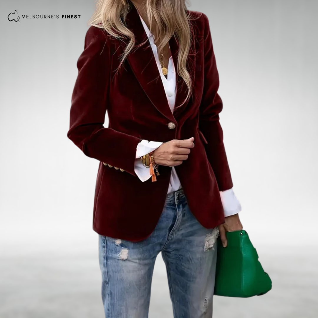 Victoria™ Elegant Velvet Blazer