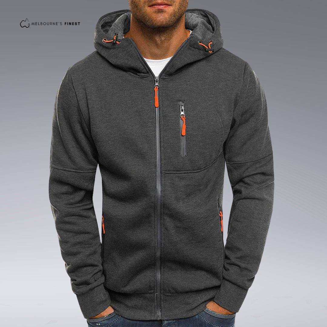 Adil™ Casual Zip-up Hoodie