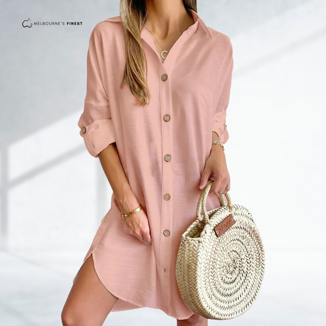 Erika™ Elegant Shirt Dress