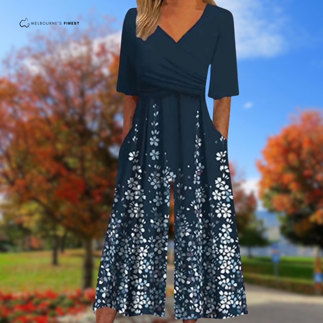 Rowena™ Elegant Wide-leg Jumpsuit